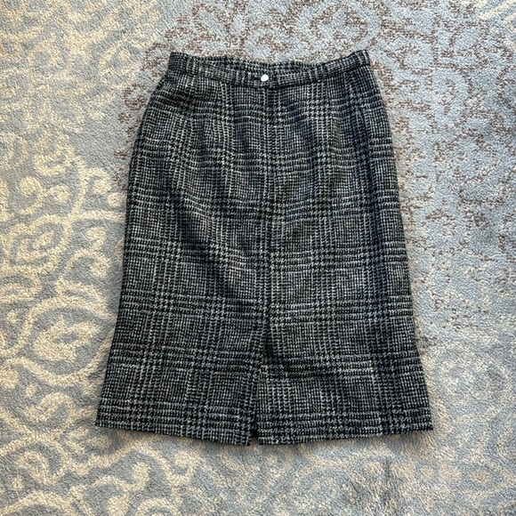 Vintage Peabody House Wool Houndstooth Skirt Suit Set 13/14 - Picture 4 of 15